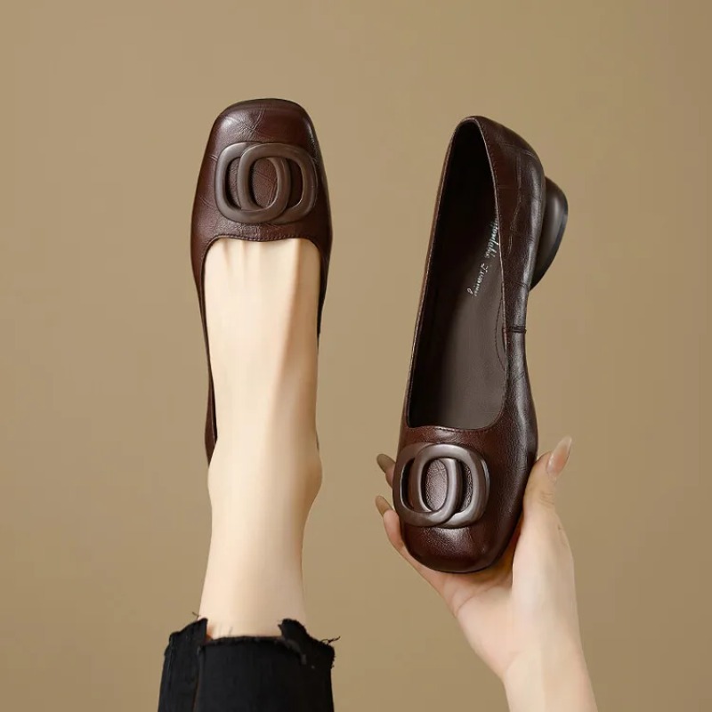 Women'S Shoes - Женские туфли-лодочки во французском стиле, кожаные