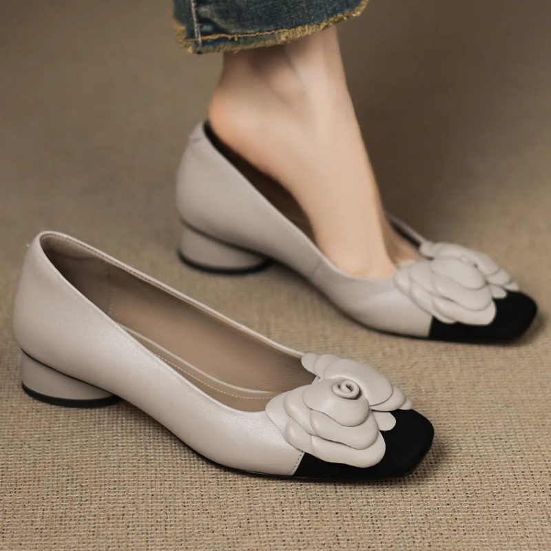 Women'S Shoes - Женские туфли-лодочки из овчины размера плюс