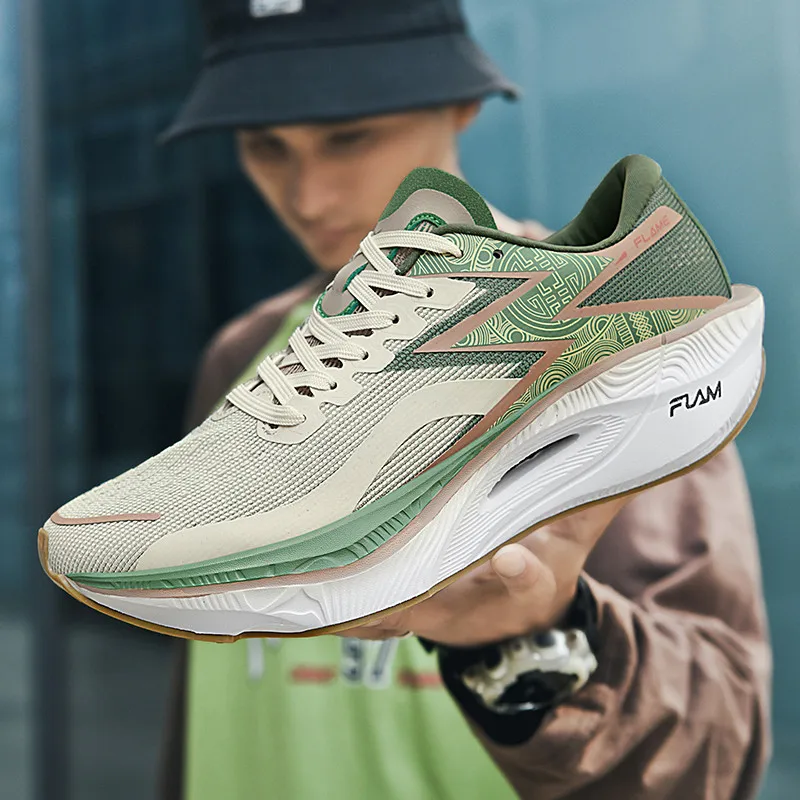 Breathable Mesh Athletic Shoes - Кроссовки для бега с карбоновой пластиной,