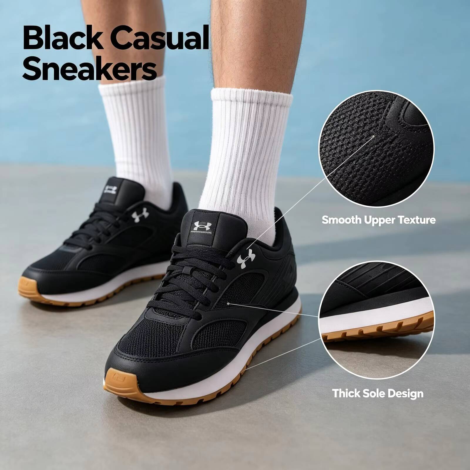 Новые мужские кроссовки Under  – обзор и цена Air Cushion Jogger Shoes Men