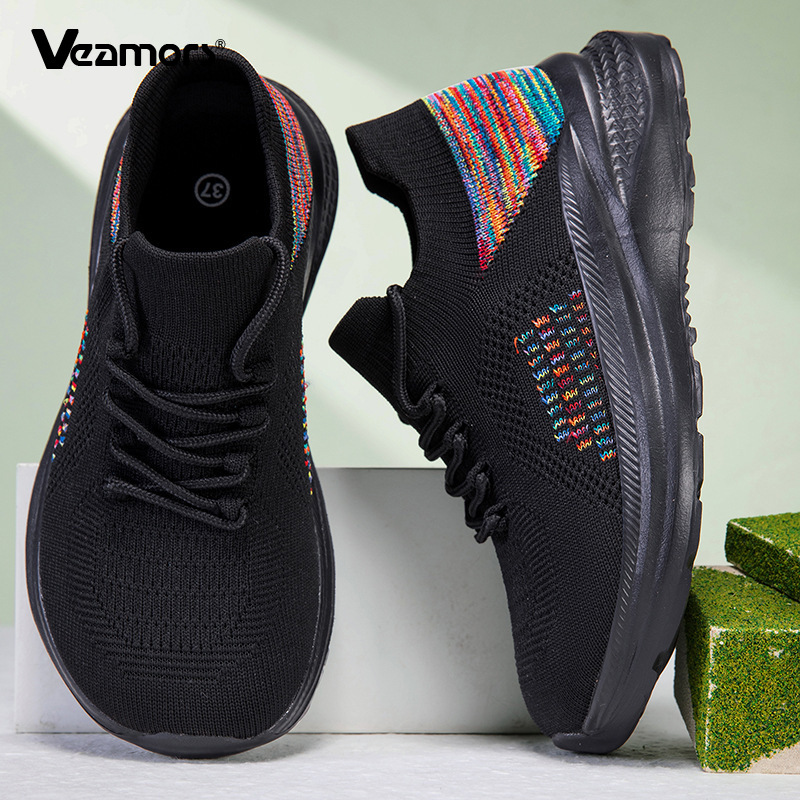 Дышащие сетчатые кроссовки-нос – обзор и цена Knit Fabric Lace Up Sneakers