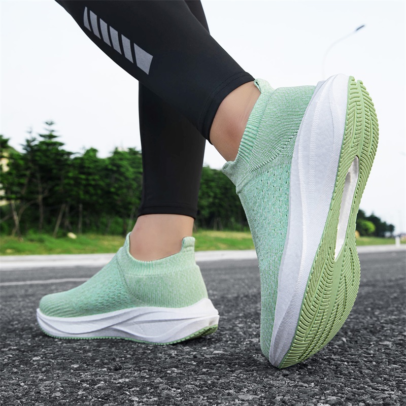 Унисекс кроссовки-носки для бе – обзор и цена Knit Fabric Lace Up Sneakers